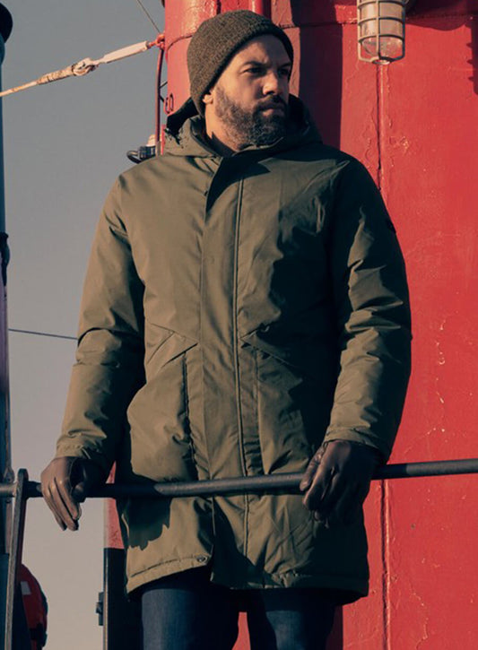 Harpoon Luke Bankole Inspired Green Cotton Fabric Hooded Jacket - The Handmaid's Tale Style