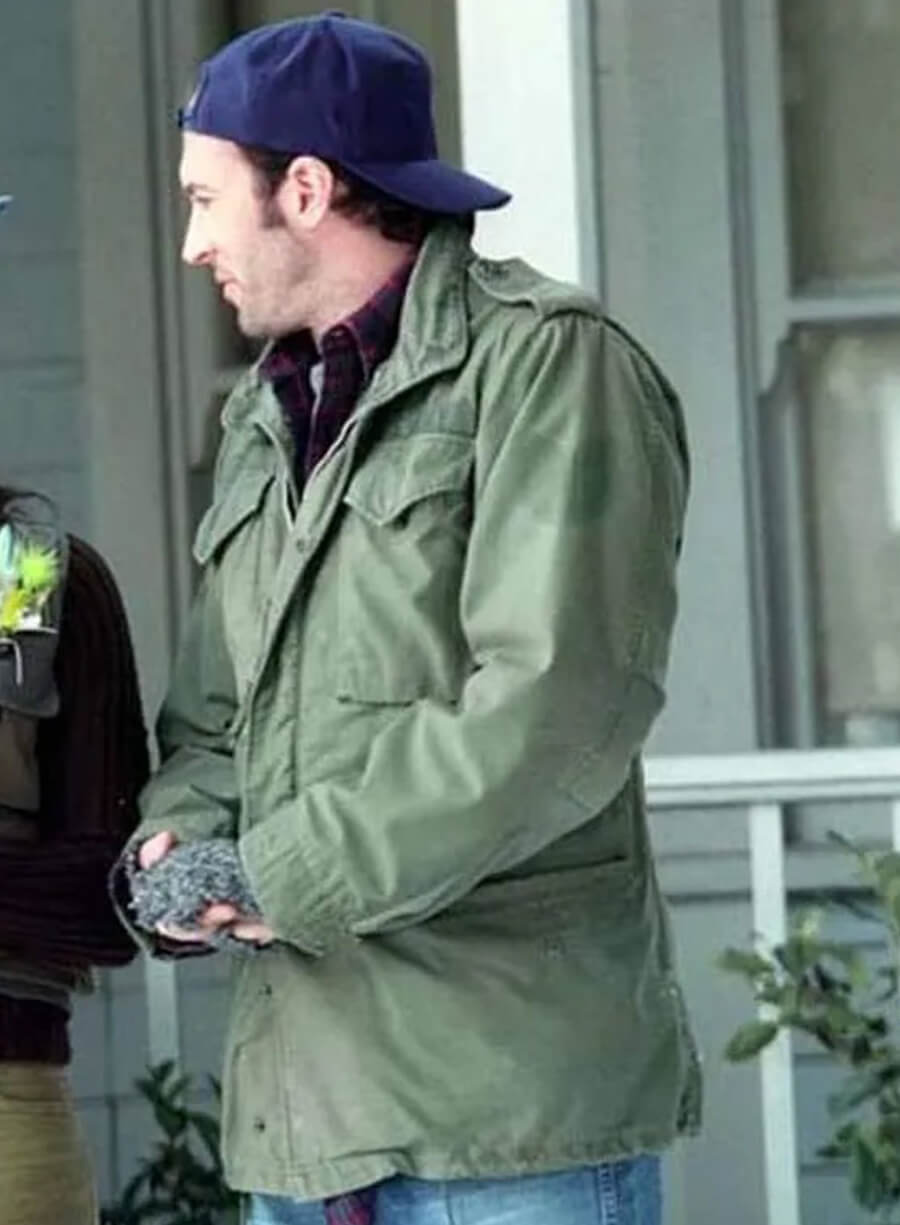 Harpoon Luke Danes Inspired Green Cotton Jacket - Gilmore Girls Style
