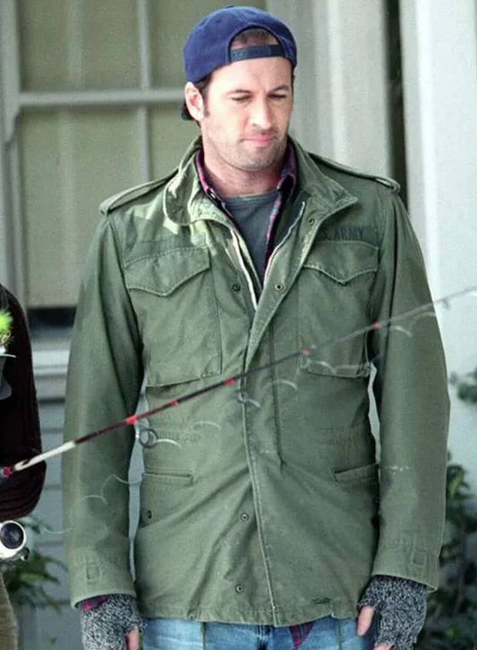 Harpoon Luke Danes Inspired Green Cotton Jacket - Gilmore Girls Style