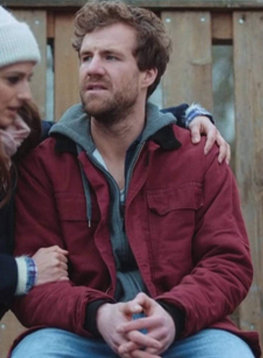 Harpoon Basti Inspired Red Leather Jacket - Over Christmas Style