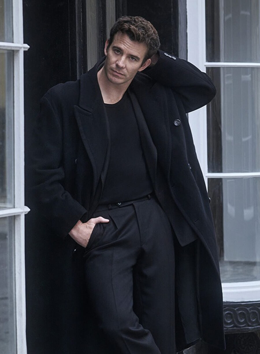 Harpoon Benedict Bridger Inspired Black Coat - Bridgerton Style