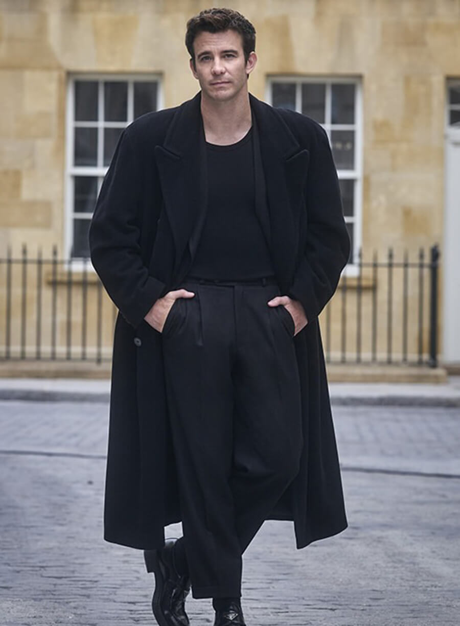 Harpoon Benedict Bridger Inspired Black Coat - Bridgerton Style