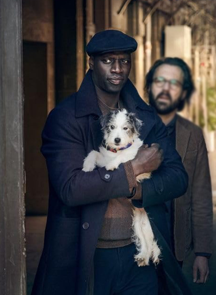 Harpoon Assane Diop Inspired Grey Coat - Lupin Style