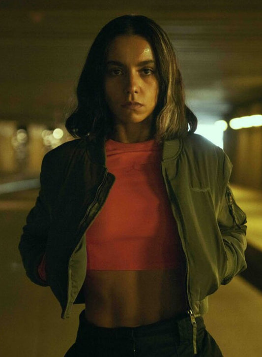 Harpoon Lyna Guerrab Inspired Grey Leather Jacket - Furies 2024 Style