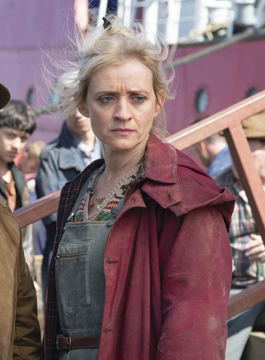 Harpoon Ma Costa Inspired Red Hooded Jacket - His Dark Materials Style