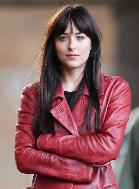 Harpoon Madam Web Inspired Maroon Coat - Madame Web 2024 Style