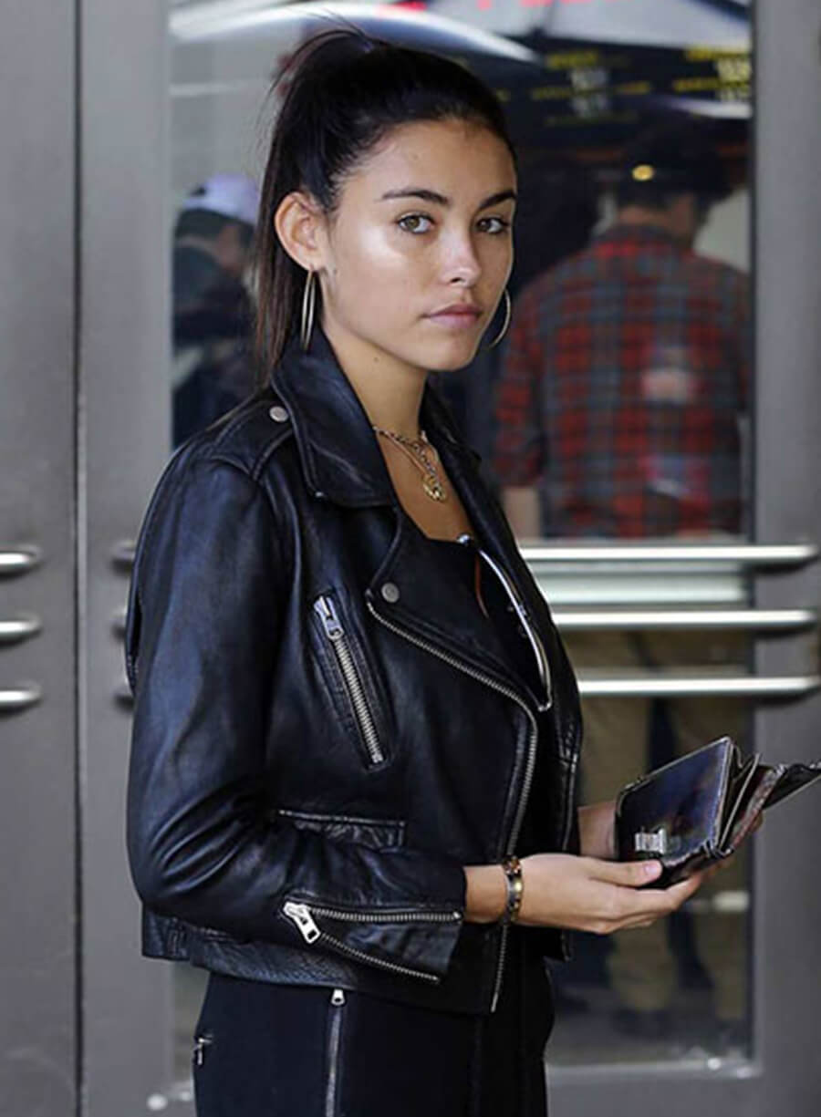Harpoon Madison Beer Motorcycle Inspired Black Biker Jacket