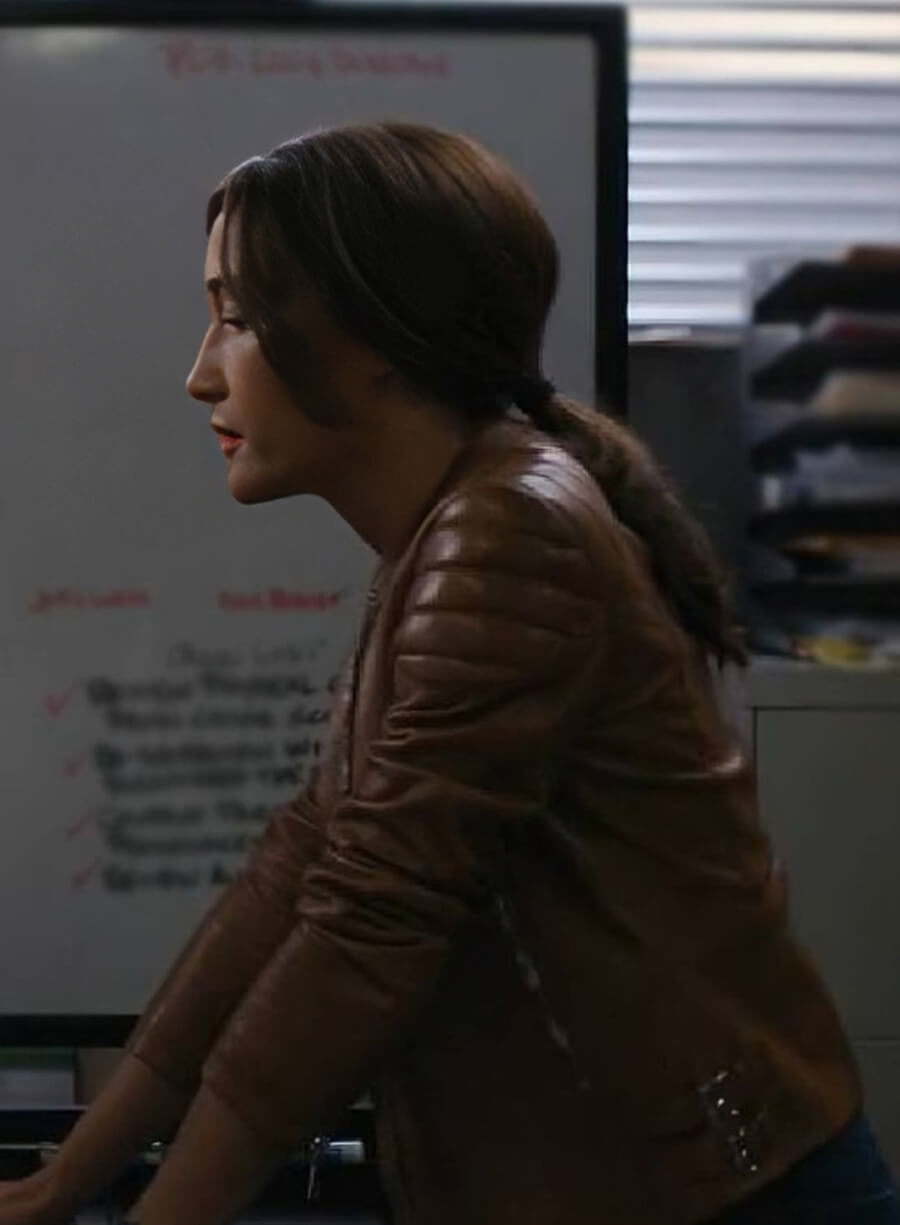 Harpoon Martina Castro Inspired Brown Leather Jacket - Ballard 2025 Style