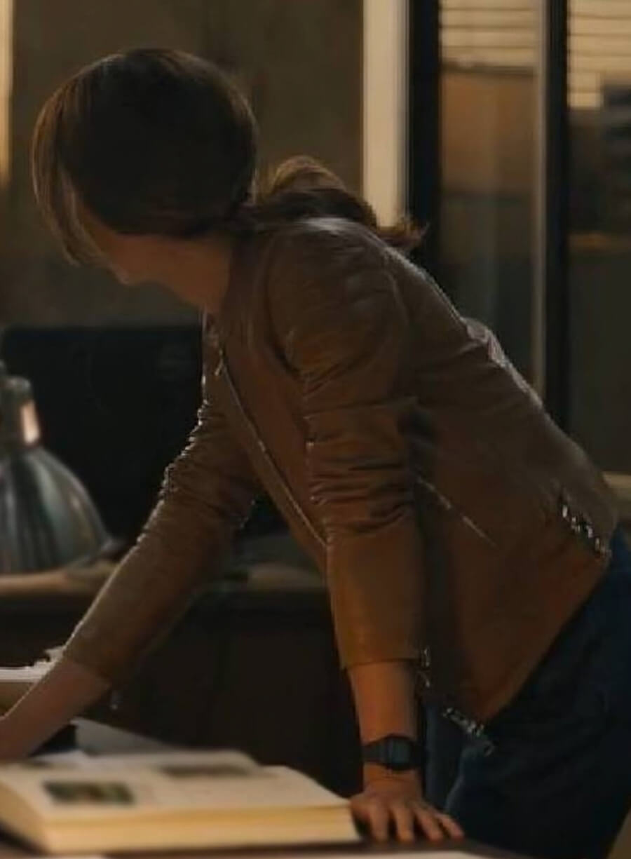 Harpoon Martina Castro Inspired Brown Leather Jacket - Ballard 2025 Style