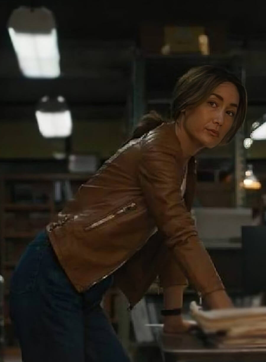 Harpoon Martina Castro Inspired Brown Leather Jacket - Ballard 2025 Style