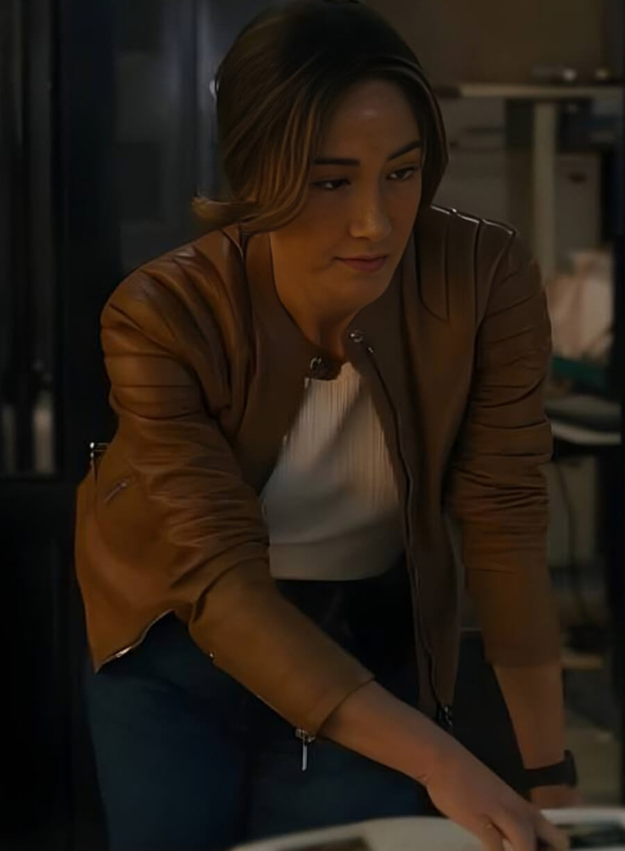 Harpoon Martina Castro Inspired Brown Leather Jacket - Ballard 2025 Style