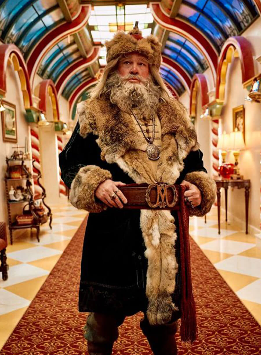 Harpoon Magnus Antas Inspired Green Suede Leather Coat - The Santa Clauses S2 Style
