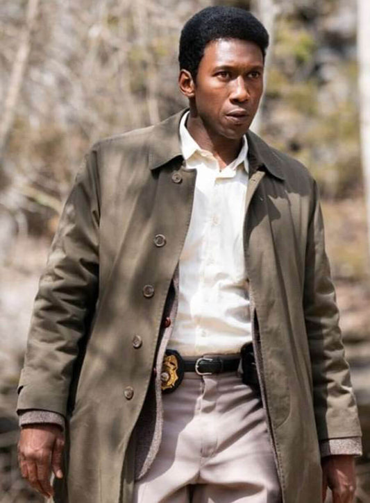 Harpoon Mahershala Ali Inspired Beige Cotton Fabric Coat - True Detective Style
