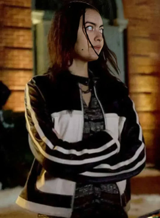 Harpoon Kay Mathurin Inspired Black and White Leather Jacket - Revival 2025 Style
