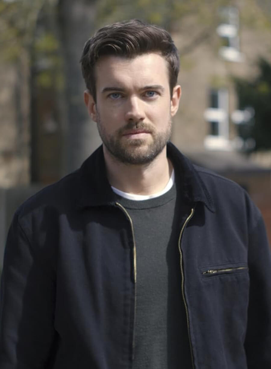 Harpoon Adam Healy Inspired Black Leather Jacket - Malice 2025 Tv Series Style