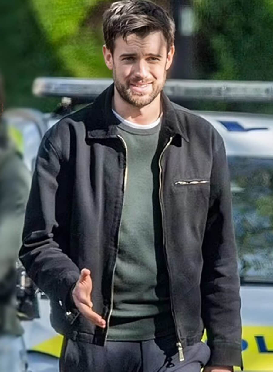 Harpoon Adam Healy Inspired Black Leather Jacket - Malice 2025 Tv Series Style