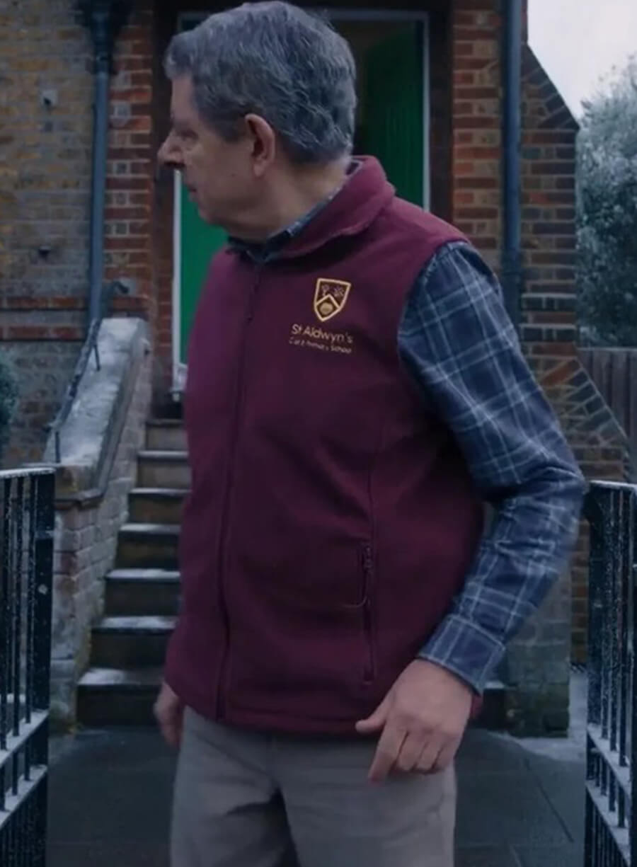 Harpoon Trevor Bingley Inspired Burgundy Leather Jacket - Man VS Baby S01 Style