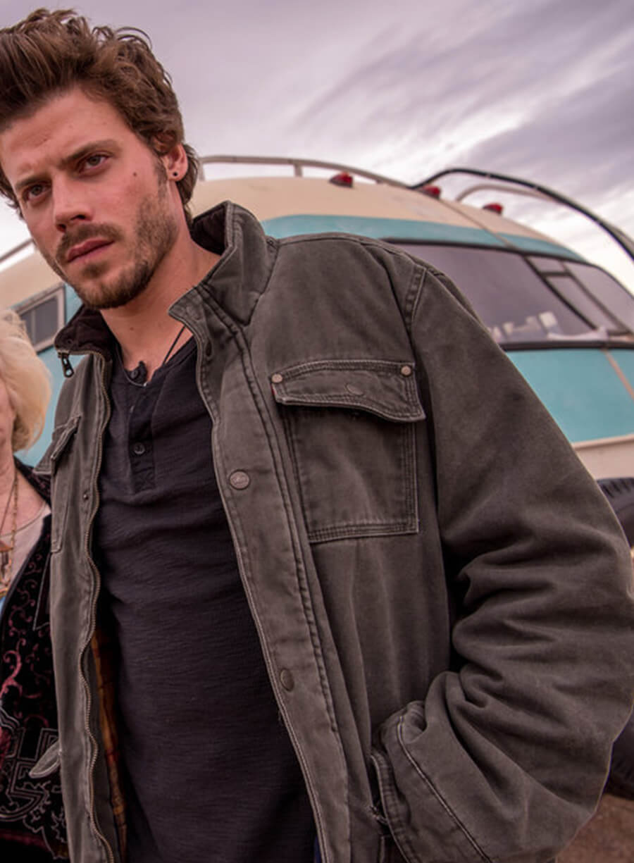Harpoon Manfred Bernardo Inspired Black Denim Jacket - Midnight Texas Style