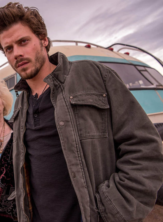 Harpoon Manfred Bernardo Inspired Black Denim Jacket - Midnight Texas Style