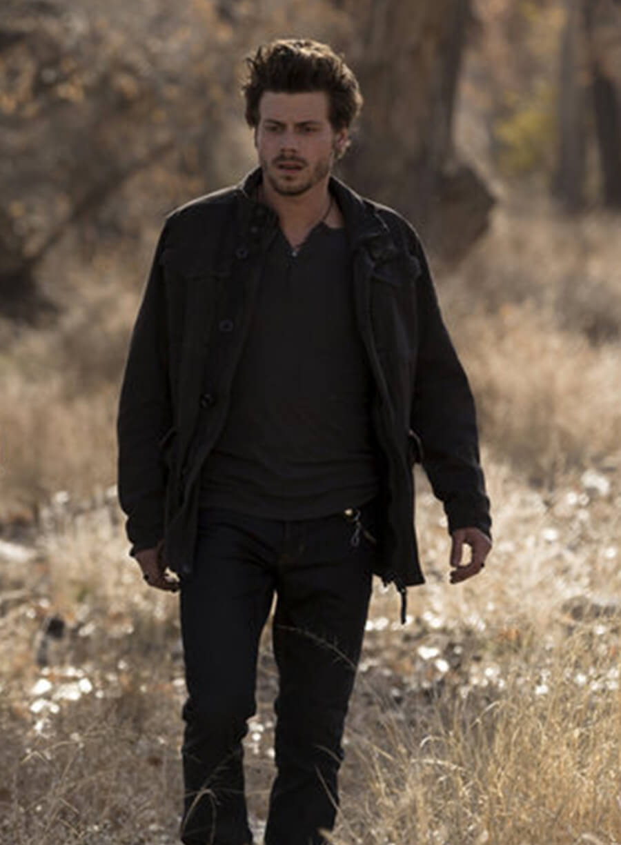 Harpoon Manfred Bernardo Inspired Black Cotton Fabric Cotton Jacket - Midnight Texas Style