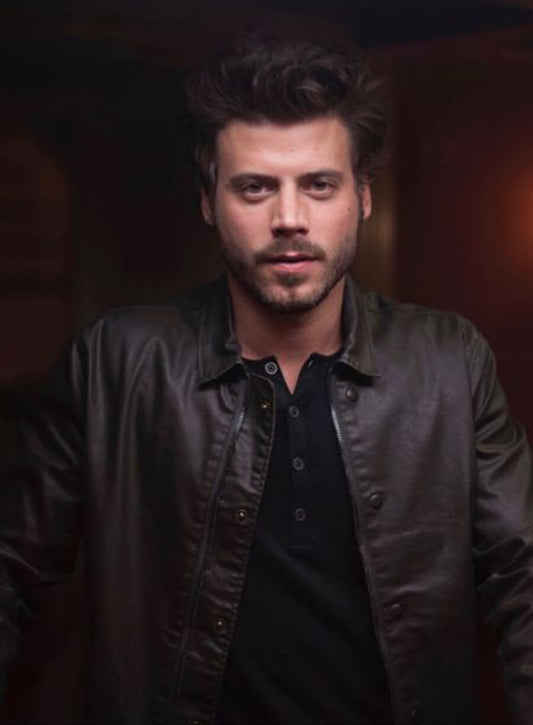 Harpoon Manfred Bernardo Inspired Black Real Leather Leather Jacket - Midnight Texas Style