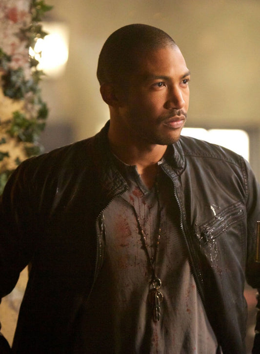 Harpoon Marcel Gerard Inspired Black Leather Jacket - The Originals S01 Style