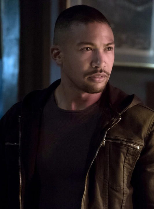 Harpoon Marcel Gerard Inspired Black Hooded Jacket - The Originals S03 Style