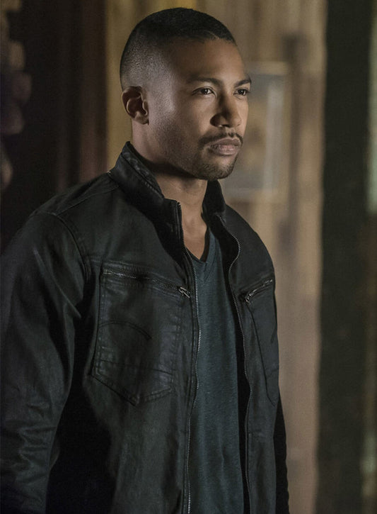 Harpoon Marcel Gerard Inspired Black Leather Jacket - The Originals S04 Style