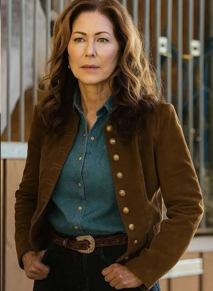 Harpoon Margaret Devereaux Inspired Brown Leather Jacket - Tulsa King Style