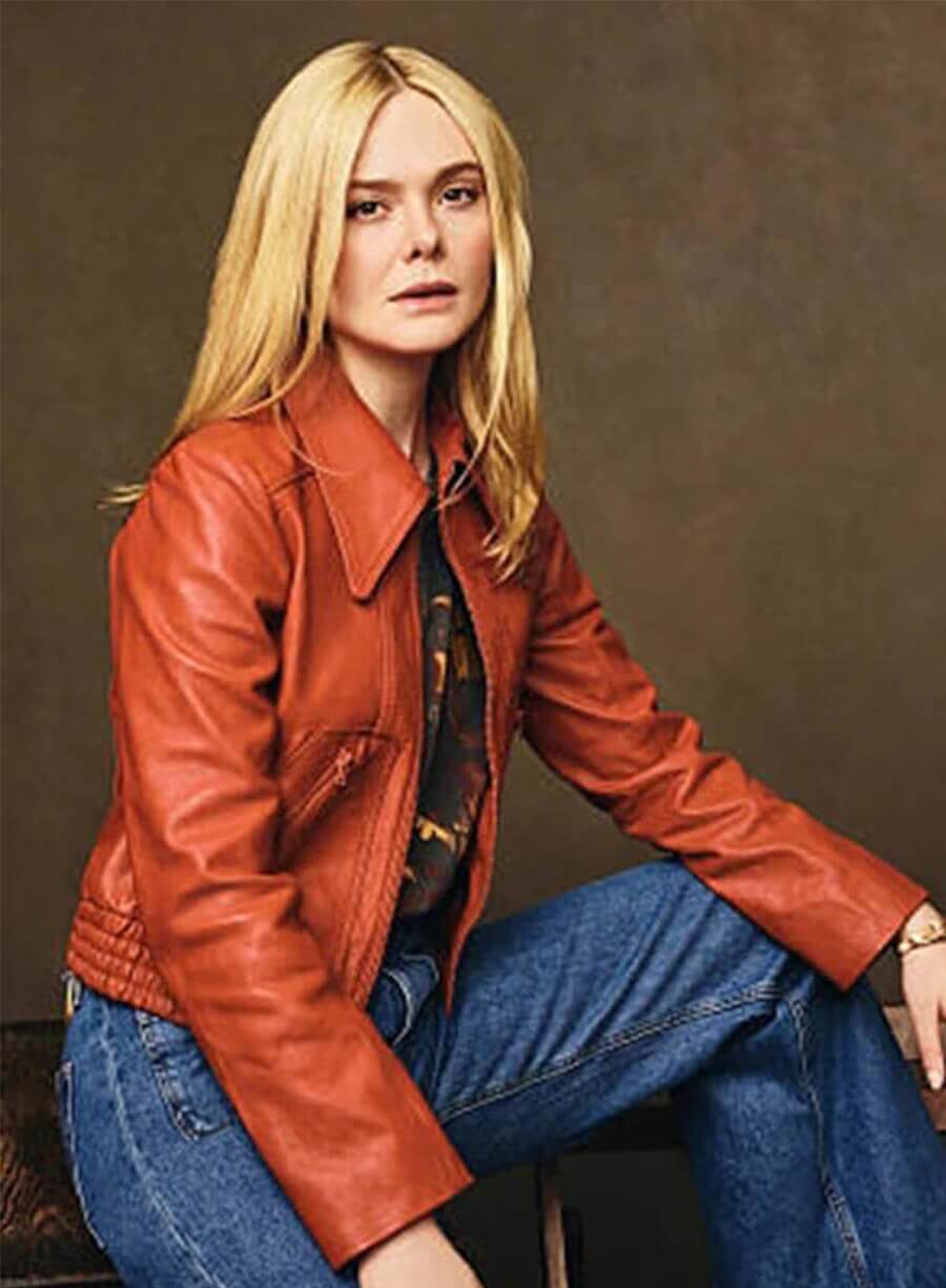 Harpoon Margo Millet Inspired Orange Tan Leather Jacket - Margo's Got Money Troubles Style