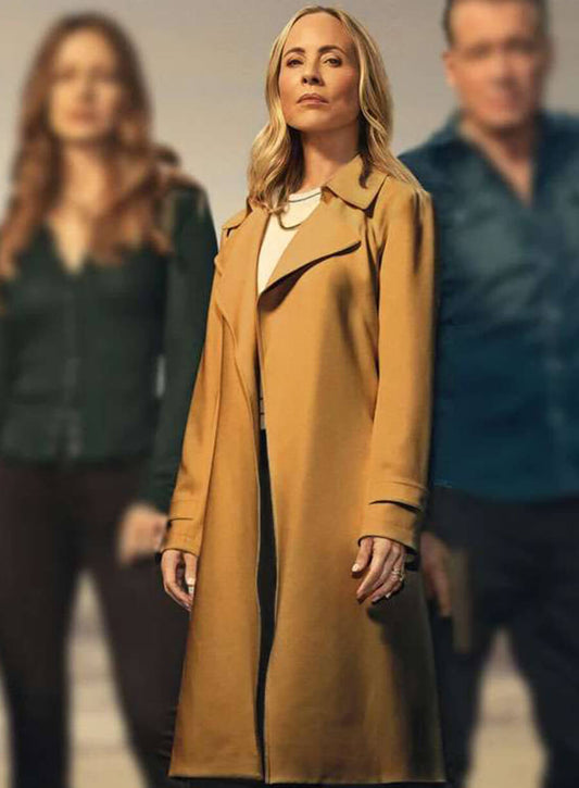 Harpoon Mae Buckley Inspired Brown Wool Fabric Coat - The Waterfront Style