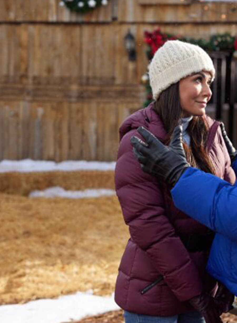 Harpoon Becca Inspired Purple Hooded Jacket - We Wish You a Married Christmas Style