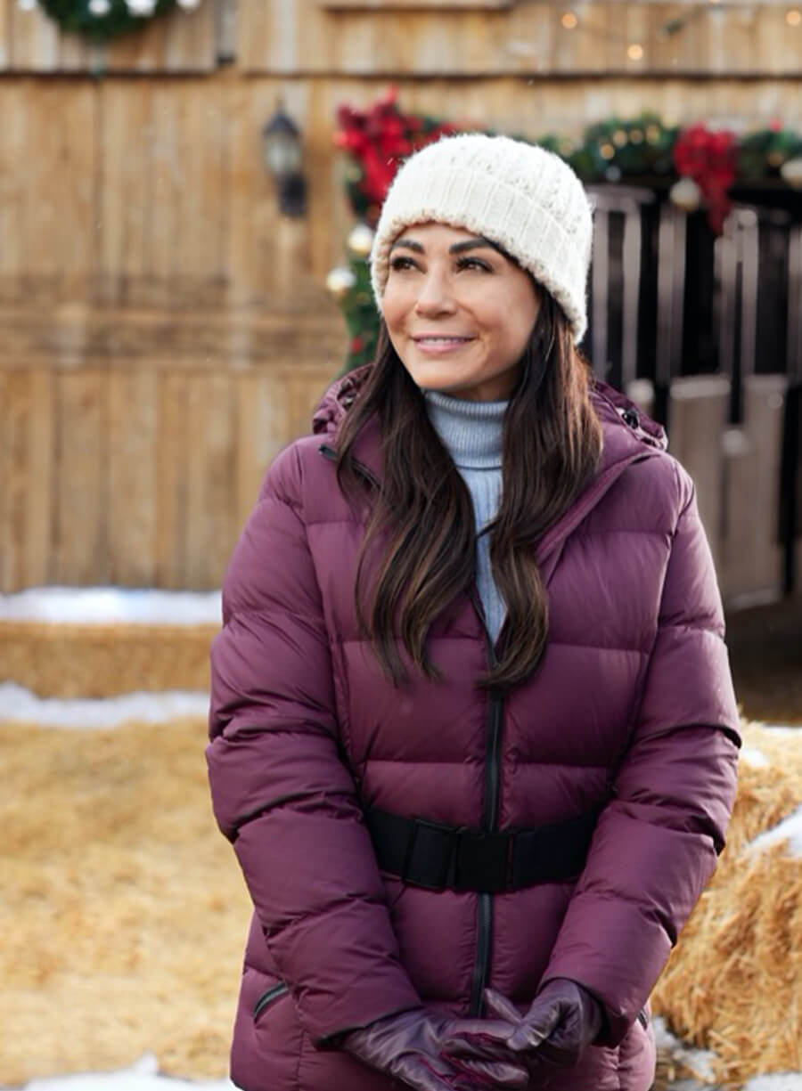 Harpoon Becca Inspired Purple Hooded Jacket - We Wish You a Married Christmas Style
