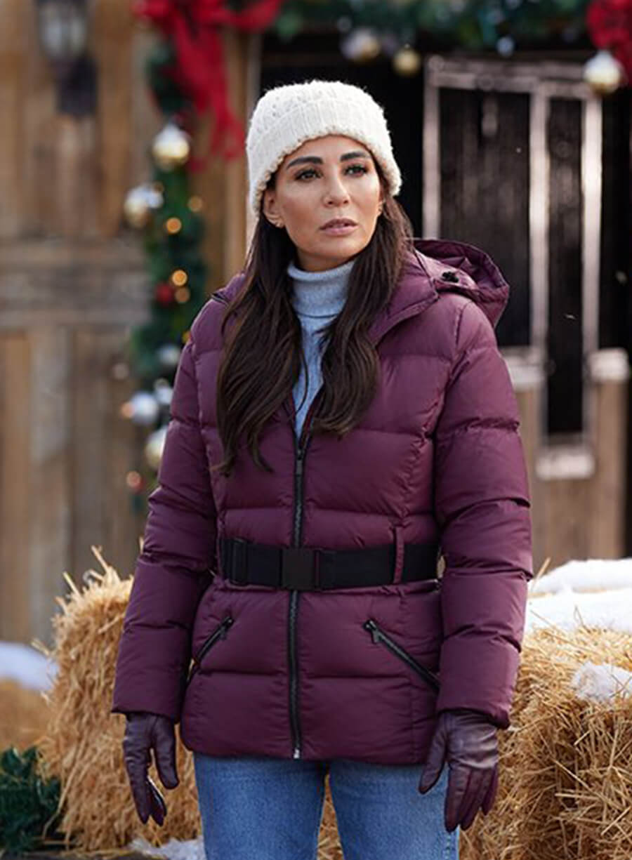 Harpoon Becca Inspired Purple Hooded Jacket - We Wish You a Married Christmas Style