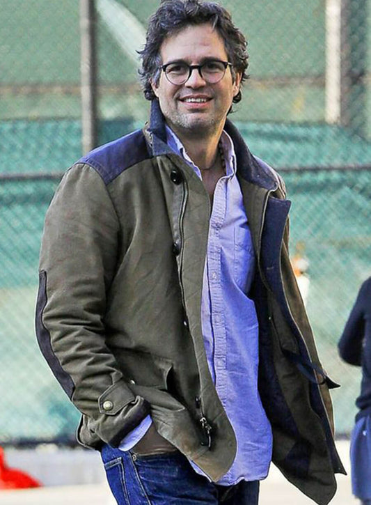 Harpoon Mark Ruffalo Suede Inspired Green Suede Leather Leather Jacket