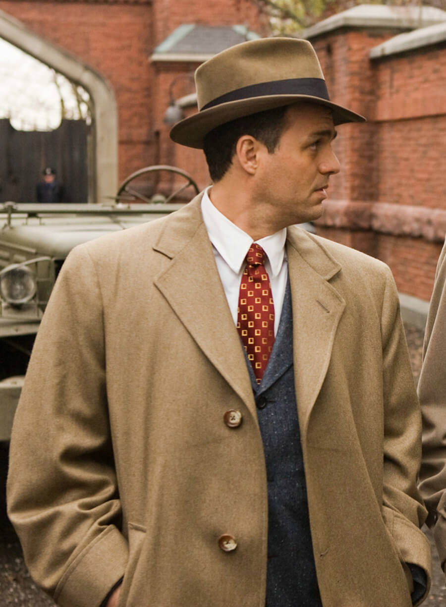 Harpoon Chuck Aule Inspired Brown Wool Coat - Shutter Island Style