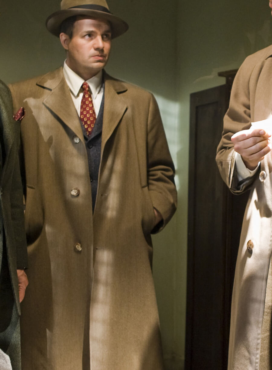 Harpoon Chuck Aule Inspired Brown Wool Coat - Shutter Island Style