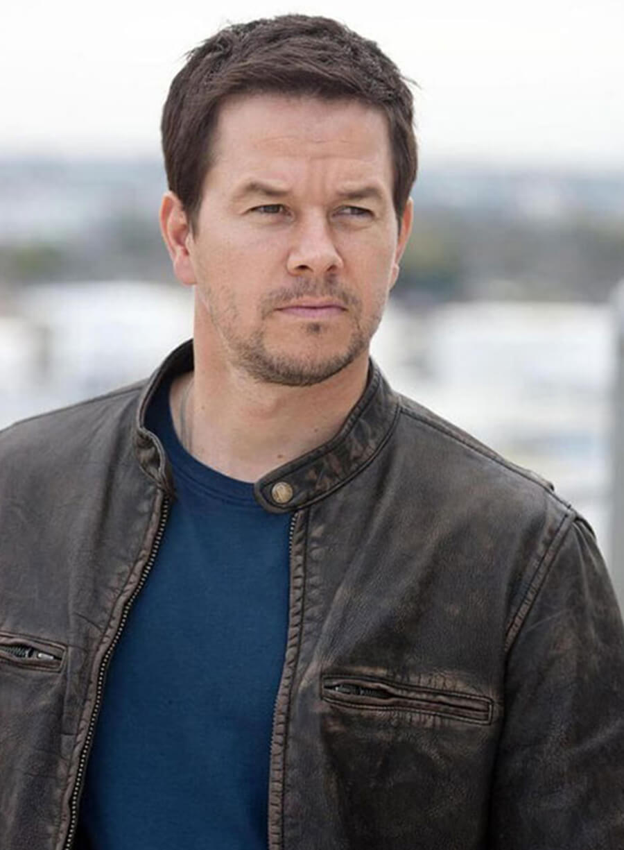 Harpoon Mark Wahlberg Inspired Brown Real Leather Leather Jacket - Contraband Tv Series Style