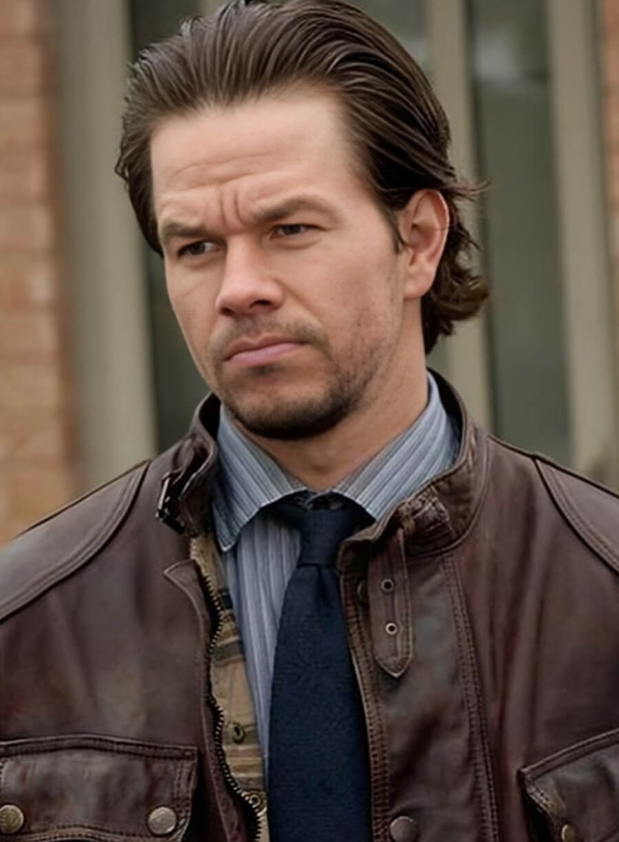 Harpoon Mark Wahlberg Inspired Brown Real Leather Leather Jacket - Four Brothers Tv Series Style