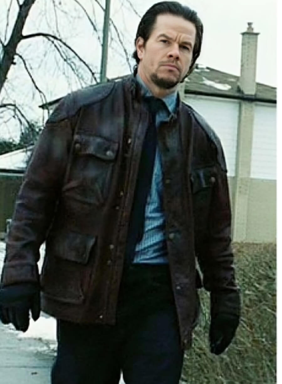 Harpoon Mark Wahlberg Inspired Brown Real Leather Leather Jacket - Four Brothers Tv Series Style