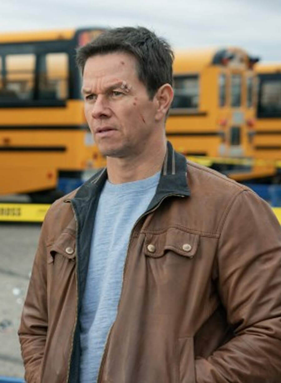 Harpoon Mark Wahlberg Inspired Brown Real Leather Leather Jacket - Spenser Confidential Movie Style