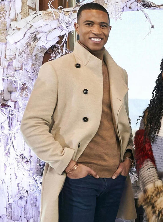 Harpoon Markelle Smith Inspired Khaki Coat - 12 Dates of Christmas Style