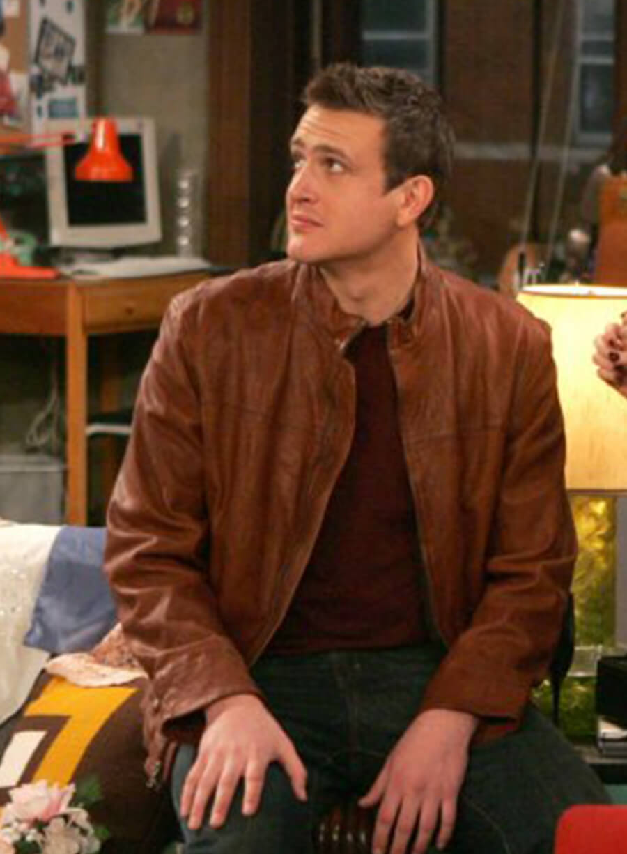 Harpoon Marshall Eriksen Inspired Brown Leather Jacket - How I met Your Mother Style
