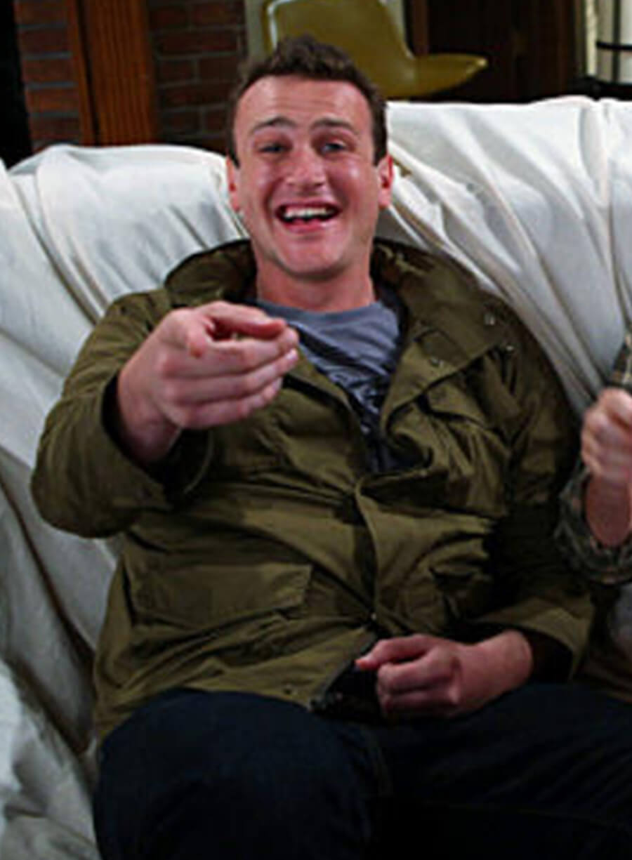 Harpoon Marshall Eriksen Inspired Green Leather Jacket - How I met Your Mother S07 Style