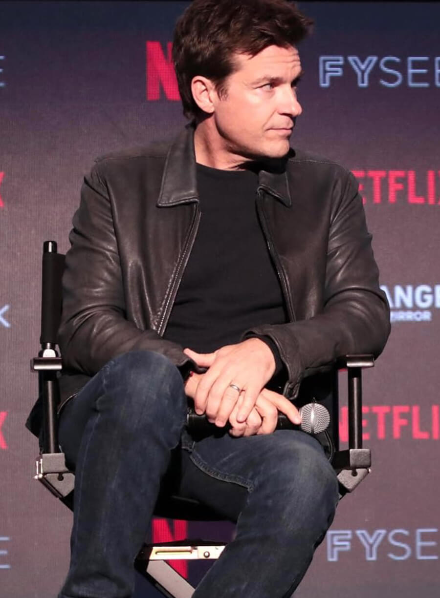 Harpoon Martin Byrde Inspired Black Real Leather Leather Jacket - Ozark TV Series Style