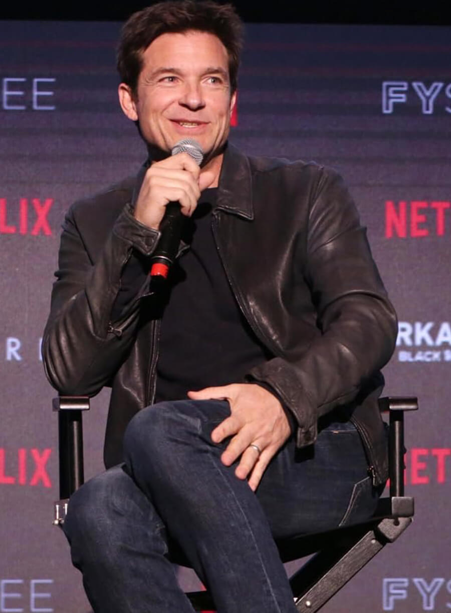 Harpoon Martin Byrde Inspired Black Real Leather Leather Jacket - Ozark TV Series Style