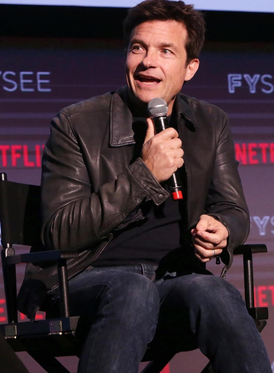 Harpoon Martin Byrde Inspired Black Real Leather Leather Jacket - Ozark TV Series Style