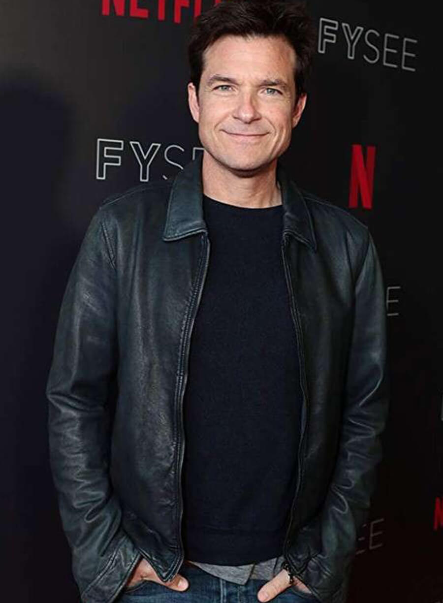 Harpoon Martin Byrde Inspired Black Real Leather Leather Jacket - Ozark TV Series Style
