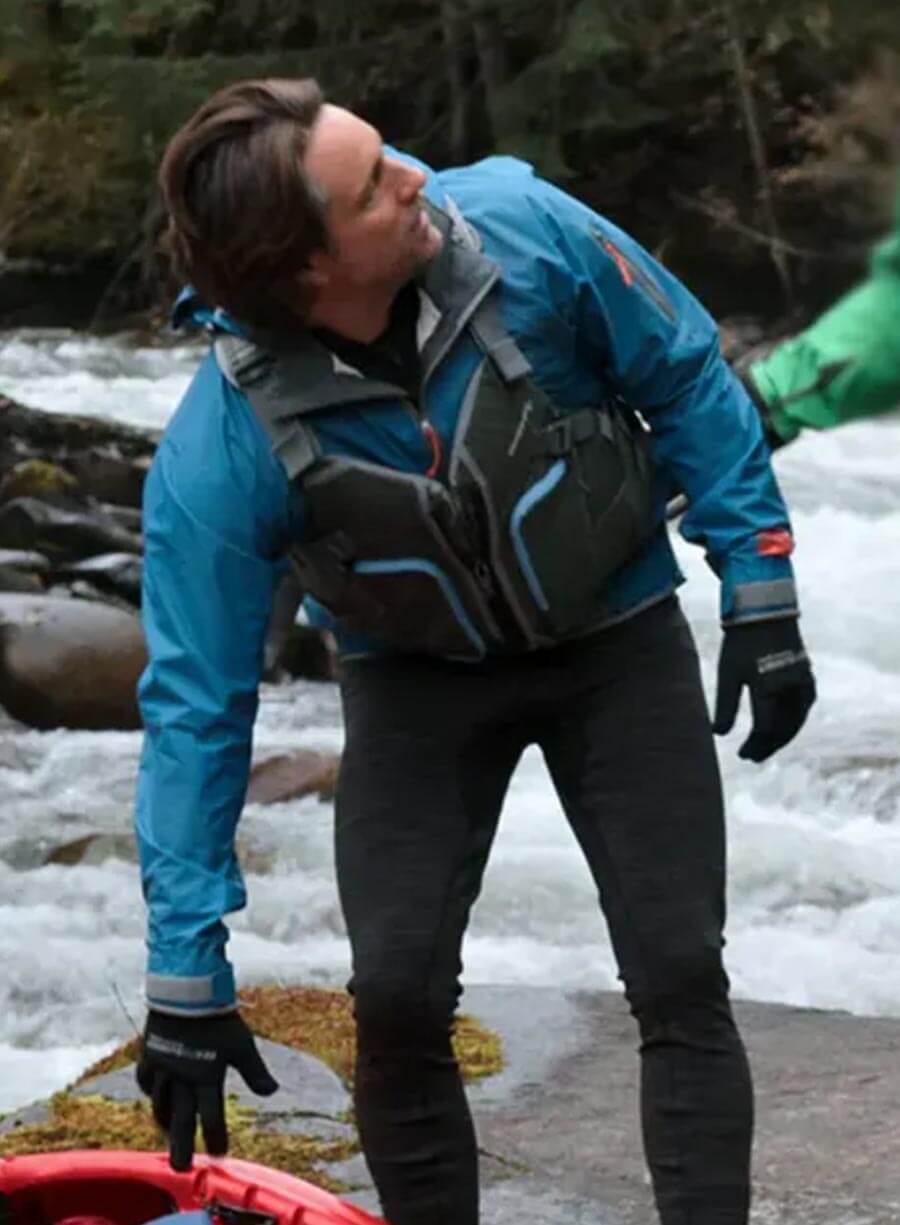 Harpoon Jack Sheridan Inspired Blue Leather Jacket - Virgin River Style