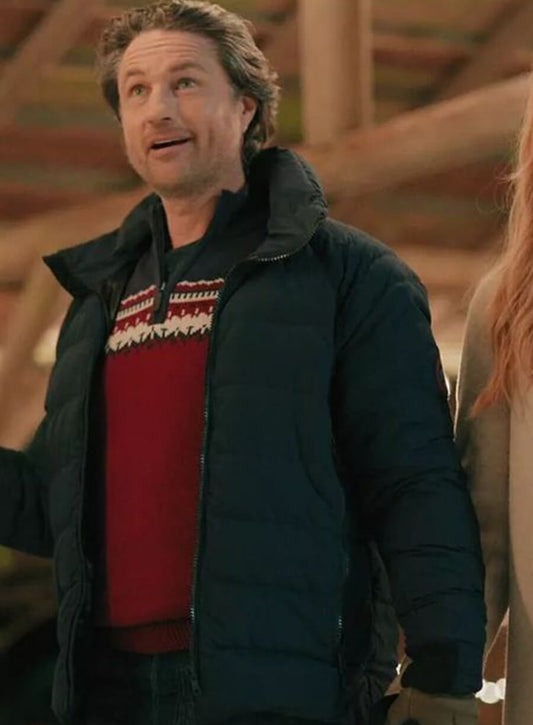 Harpoon Jack Sheridan Inspired Blue Leather Jacket - Virgin River Season 6 Style